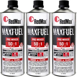 Redmaxx 581158801 Pre-Mixed 50:1 Fuel Oil 3 Quart Pack 2-Cycle Engines 94 Octanee