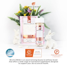 BIRCH & WILDE Birch & Wilde Marine Collagen Peptides for Beautiful Skin & Hair and Bones & Joints | Made from Sustainable Resources | Halal and Kosher Approved | Made in UK (Refill 60 Capsules)