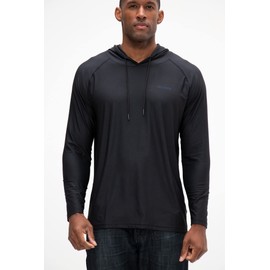 DEVOPS Men's 3 Pack Hoodie Long Sleeve Fishing Hiking Running Workout T-shirts (X-Large, Black/Charcoal/Navy)