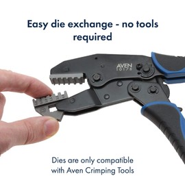 Aven 10178DS Replacement Crimping Die D for Cord End Terminals | AWG: 22/20/18/16/14/12 | DIN: 0.5, 0.75,1.0,1.5,2.5,4.0 MM2