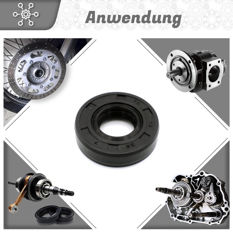 Parts and Parts Shaft seal 13 x 28 x 7