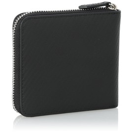 Beverly Hills Polo Club Bifold Wallet, Round Bifold Wallet (Carbon Pattern), Black, Black