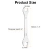 sourcing map 2pcs Thin Open End spanners SAE, 1/2x9/16 Inches,