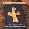 Wooden Holding Cross, 13 cm, Natural Olive Wood Hand Cross,