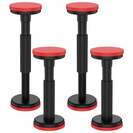 4PCS Adjustable Telescoping Support Pole Brackets, Cabinet Jack Support Rod Supports up to 440 lbs Support 7.09-17.72inch Cabinet Lifting Bracket for Installation Cabinet Sofa Bathroom