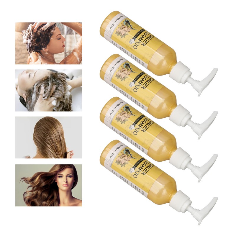 100ml Ginger Hair Regrowth Shampoo Dandruff Removal Itching Relief Deep