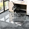 GLSLAND Irregular Tempered Glass Floor Mat - 36" x 48"