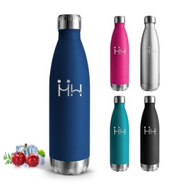 Mujigaga Borraccia Termica, 500 ml Borraccia Bambini, Borraccie Acciaio Inox, Senza BPA, Borracce Termiche, Senza Perdite, Acciaio Inossidabile 18/8, per Scuole, Nuoto, Lavoro, Pilates