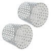 PATIKIL Gutter Guard Filter 3"-2.4", 2 Pcs PVC Termination Cap