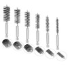 Supkeyer 6Pcs Stainless Steel Bore Brush Bristles Wire Brush Wire