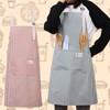 Livdouyu Pack of 2 Striped Kitchen Aprons Women's Adjustable Apron
