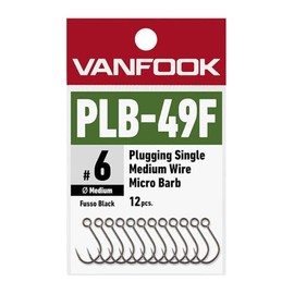 VANFOOK PLB-49F Plugging Single Medium Wire Fluorocarbon Black #10