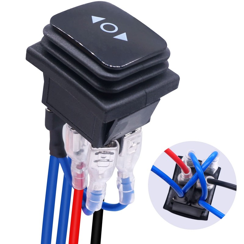 Taiss/Waterproof Momentary Polarity Reverse Switch DC 12V 10A Motor Control
