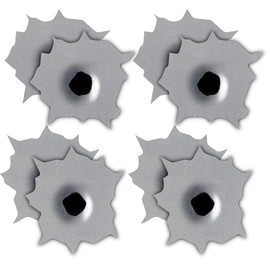 (x8) Magnet Frenzy Bullet Holes Magnets Fridge Magnet Funny Lifelike Automotive Tattoo Hood Front Cover Decorations Accessories Waterproof