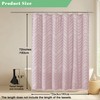 OWENIE Boho Shower Curtain, Blush Pink Fabric Cloth Shower Curtains