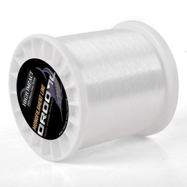 Monofilament Fishing Line 14lb-127lb Mono Fishing Line with Low Memory High Tensile Strength Big Game Nylon Fishing Leader Lines for Saltwater Freshwater Transparent Blue