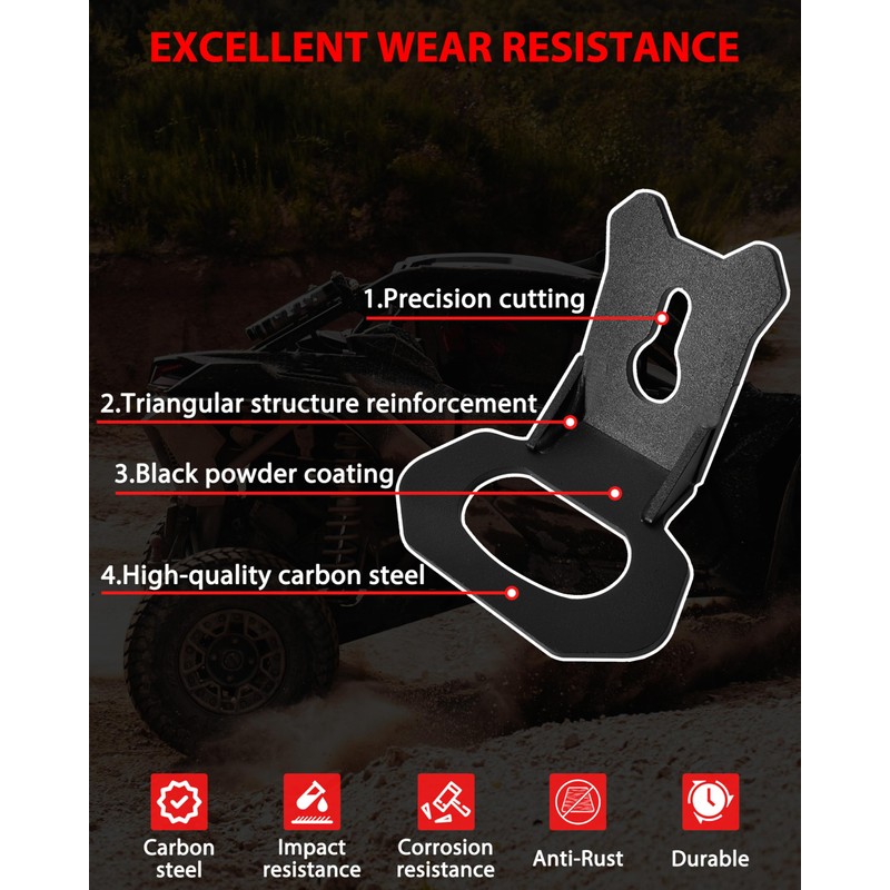 SLORIMOD Tie Down Brackets Hooks for Can Am Maverick X3