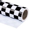 WRAPAHOLIC Checkered Flag Wrapping Paper Roll - 17 Inch x