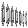 7 Pieces Center Drill Bits Set, M2 High Speed Steel