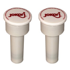 Jokari 05002 – Fizz Keeper Pump Cap for 2 Litre Bottles – White 3.6cm x 8cm - Keeps The Fizz in - 2 Pack