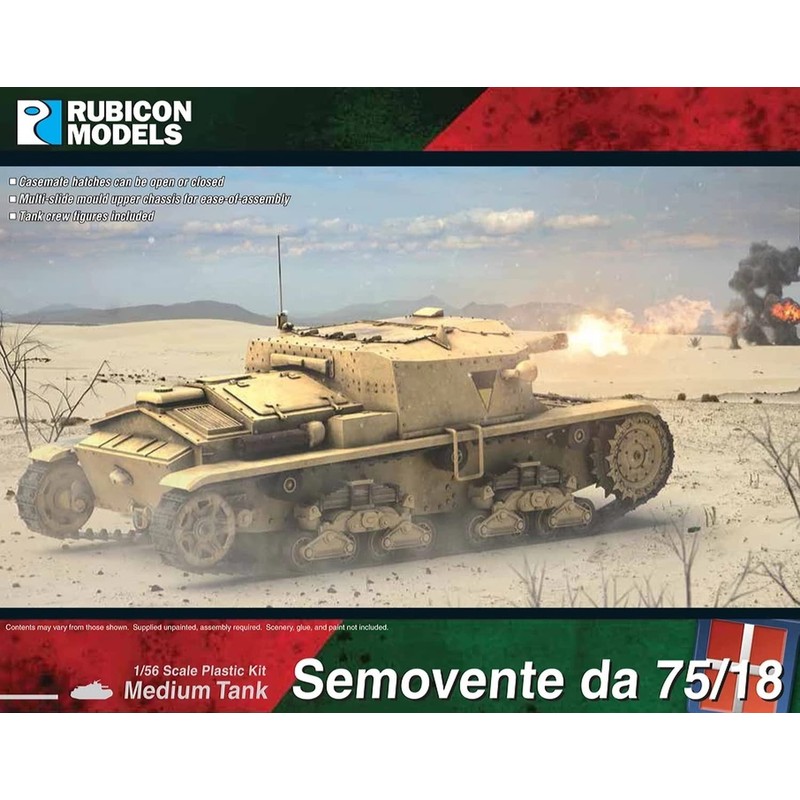 Rubicon Models Semovente da 75/18 28 mm Scale 1:56