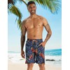 APTRO Men's Swim Trunks with Compression Liner Bathing Suit Quick