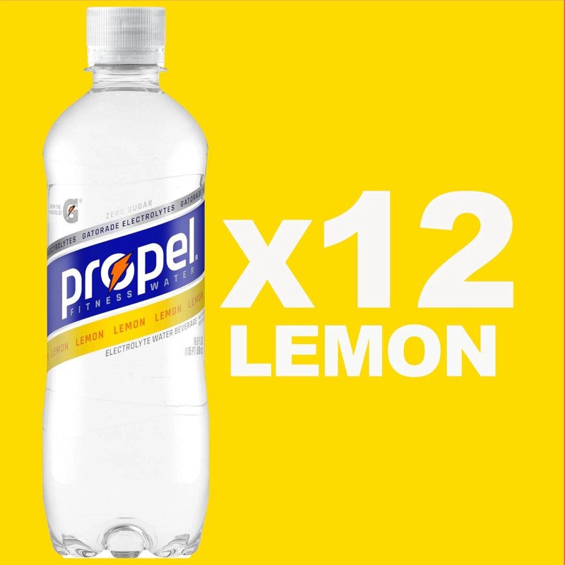 Propel Lemon Zero Calorie Sports Water - 16.9 Oz Bottles