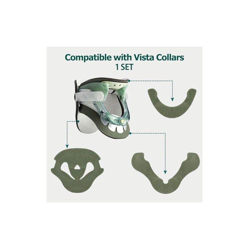 Cervical Collar Replacement Pads Compatible with Vista - Neck Brace
