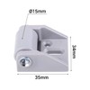 SKIR'CO Pack of 8 Small 15 mm Furniture Castors, Rubber