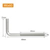 (20 Pieces) M6x60mm L Shape Foundation Bolts 304 Stainless Steel