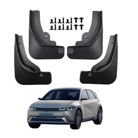 ANSUGGG Mud Flaps for 2025 2026 Hyundai Ioniq 5 SE SEL Splash Guards Mud Guards Front & Rear Set of 4PCS Heavy Duty Compatible with Ioniq 5 MudGuards Exterior Accessories(Don't Fit XRT & N &2024)
