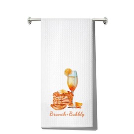 MYSOMY Champagne Kitchen Towels Champagne Bridal Shower Towel Champagne Lover Gifts Brunch Bubbly Bachelorette Party Towel (Bubbly UK)