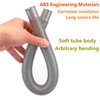 Qrity 1 Piece Flexible Waste Pipe, Universal Drain Pipe, Overflow