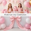 Coquette Large Satin Bow, 24 x 42 Inches, Giant Pink