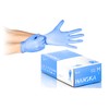 HANSKA Disposable Nitrile Gloves, Blue, Powder-Free, Insert and Bet, Ambidextrous,