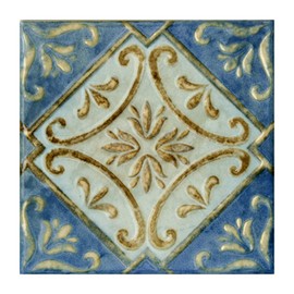 Design Tile 5.9 inches (150 mm) Square Ethnic No. 505