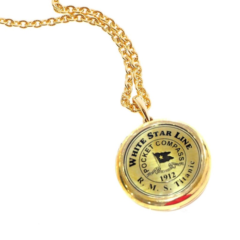 Smizzy Brass Compass White Star line RMS Titanic 1912 Brass