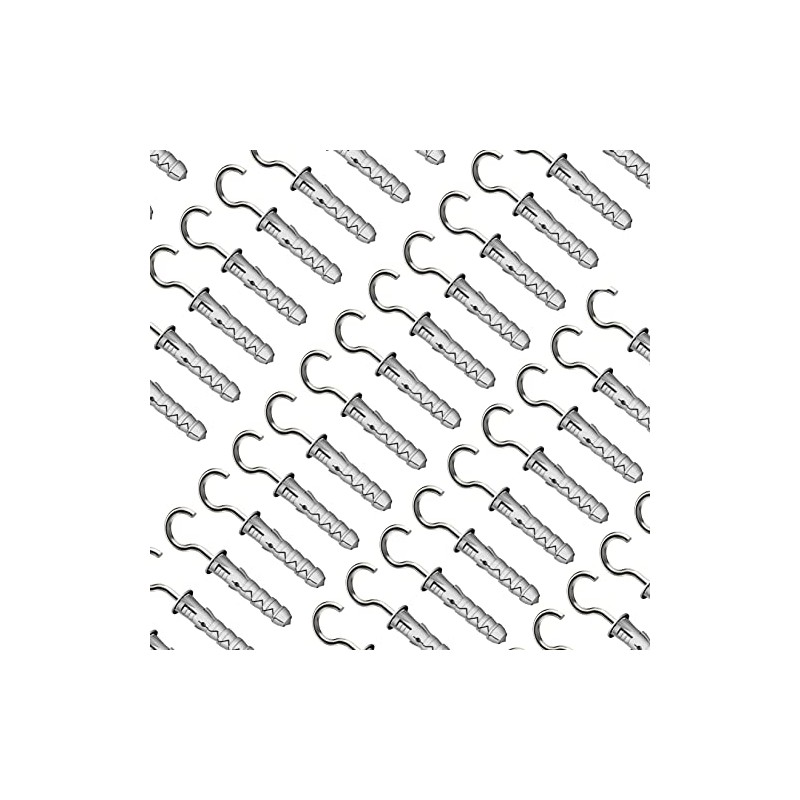 Keple C-shaped Hook Screws with Dowels 10/5.5 x 90, Eye