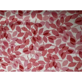 Moda In the Pink quilt fabric by Moda 15672-12 branches of leaves in shades of pink