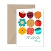 Paper Frenzy Vibrant Fall Floral Thank You Note Cards and