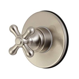 Kingston Brass KS3038AX Three-Way Diverter Valve with Trim Kit, Brushed Nickel