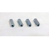 4 Pack 5/16-24 X 7/8" Long Fine Thread Hex Coupling Nut with Zinc Plate