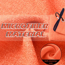 Mile High Life Tri-Fold Golf Towel, 2-in-1 Club & Ball Cleaner, Scratch-Free Scrubbing Side + Ultra-Soft Microfiber, Heavy-Duty Clip, Quick-Dry