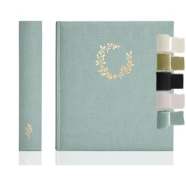 La Lente Premium Scrapbook Album – Photo Album with Writing Space – 100 Pages for Multiple Sizes 4x6, 5x7, 6x8, 8x10 – Holds 500 Photos – Wedding, Baby, Travel & Family Memories