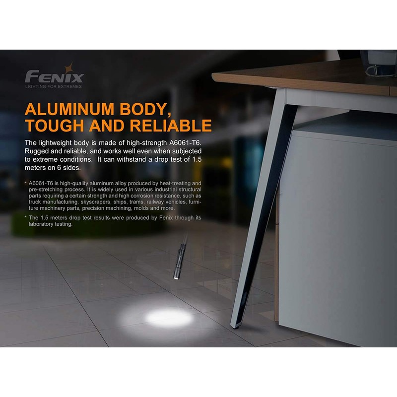 Fenix E20 V2.0 350 Lumens Flashlight with 4 Extra AA