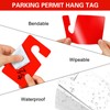 Vicenpal 100 Pack Blank Parking Permit Hang Tag Parking Placards
