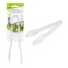 Plastic Clear Salad Food Tongs Clip Serving Kitchen Clamp Buffet Bread BBQ 24cm