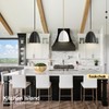 FookChak Black Dome Pendant Light 10in Kitchen Island Pendant Lighting