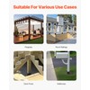VEVOR 4x4 Post Base 8 Pcs, Inner Size 3.6x3.6 inch