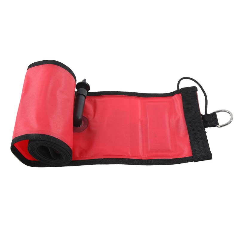 180x15cm Scuba Diving Surface Marker Buoy High Visibility Inflatable Surface